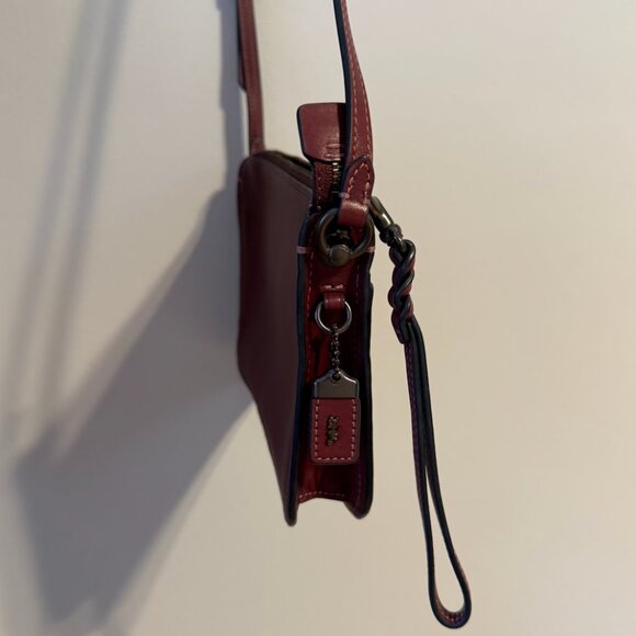 Coach Soho Shoulder or Crossbody Bag, Washed Red Burgundy - Picture 6 of 16